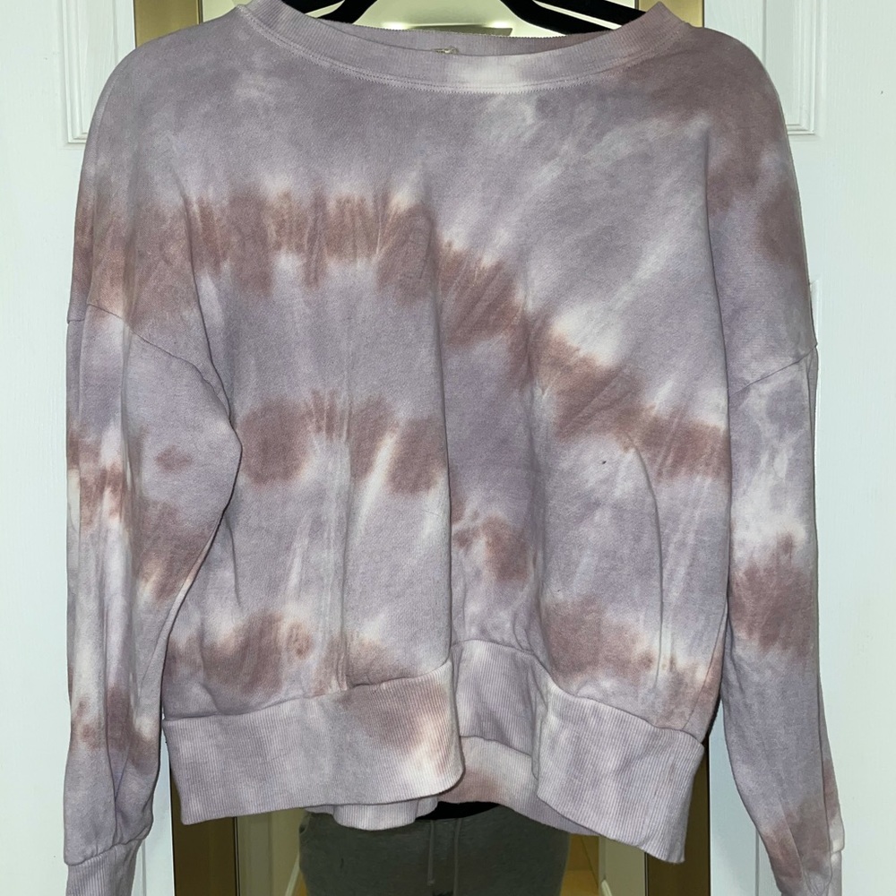Tie Dye cropped crew neck